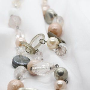 Pastel Pink Pearl Necklace